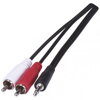EMOS Kábel JACK 3,5mm stereo, vidlica - 2× CINCH vidlica 1,5m
