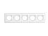 Gunsan VISAGE SIMPLE Päťnásobný rámik horizontálny/vertikálny biela 01 28 11 00 000 146