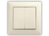 Gunsan Dvojitý striedavý prepínač 5B béžová
