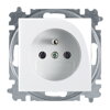 ABB Basic 55 1-zásuvka biela
