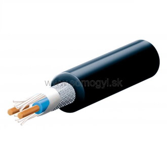 Mikrofónový kábel, 2 žilový, tienený, 50m/kotúč