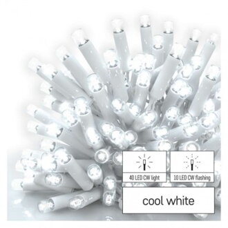 EMOS Profi LED spojovacia reťaz blikajúca biela – cencúle, 3 m, vonkaj., studená biela
