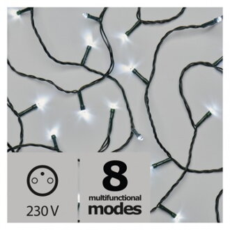 EMOS Lighting LED vianočná reťaz, 8m, studená biela, programy