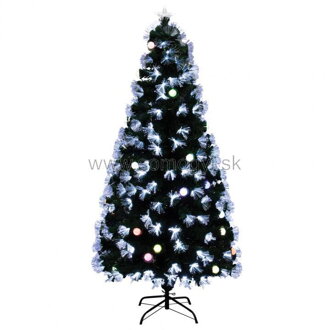 home Umelý stromček s optickými vláknami a EVA guľami, 180 cm