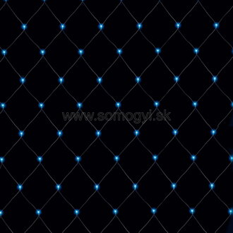 home Svietiaca sieť, 6 x 4 m, modrá farba, vonkajšia, 400 LED