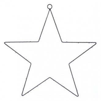 EMOS LED vianočná hviezda kovová, 40cm, 3× AA, teplá b., časovač