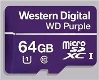 Western Digital WD MicroSDXC karta 64GB Purple WDD064G1P0C Class 10, 16 TBW