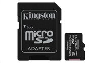 Kingston Kingston 256GB micSDXC Canvas Select Plus 100R A1 C10 Card + SD adaptér