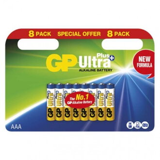 GP Batteries Alkalická batéria GP Ultra LR03 (AAA), blister 8ks