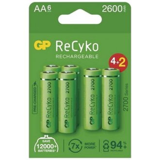 GP Batteries Nabíjacia batéria GP ReCyko 2700 (AA) 6 ks