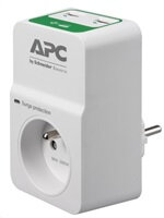 APC APC Essential SurgeArrest 1 outlets with 5V, 2.4A 2 port USB charger, 230V France