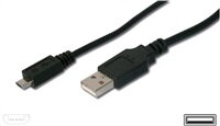 Digitus PREMIUMCORD Kabel USB 2.0 A-Micro B propojovací 0,5m (černý)