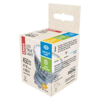 EMOS LED žiarovka True Light, 4,8 W, ZQ8356