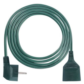 EMOS Predlžovací kábel 2 m / 1 zásuvka / zelený / PVC / 1 mm2