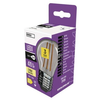 EMOS Lighting LED žiarovka Filament Mini Globe 3,4 W, ZF1120
