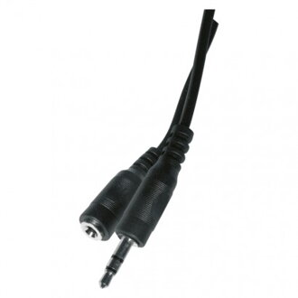 EMOS Kábel JACK 3,5mm stereo, vidlica - 3,5mm zásuvka 2,5m