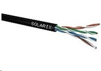 Solarix Instalačný kábel vonkajší UTP, Cat5E, drát, PE, box SXKD-5E-UTP-PE
