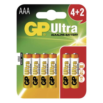 GP Batteries Ultra Alkaline R03 4+2 blister