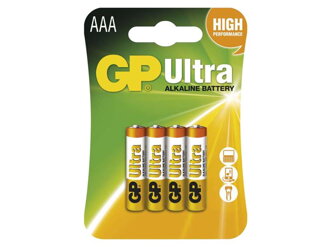 GP Batteries Ultra alkaline R03 4ks fólia