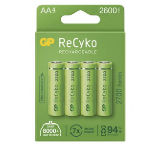 GP Batteries GP 2600mAh ReCyko+Photo Flash 4xAA