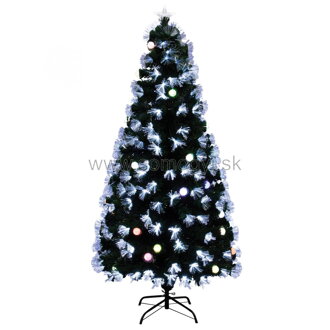 home KIX 4/120 stromček s optickými vláknami a EVA guľami, 1,2 m, studená biela/farebná