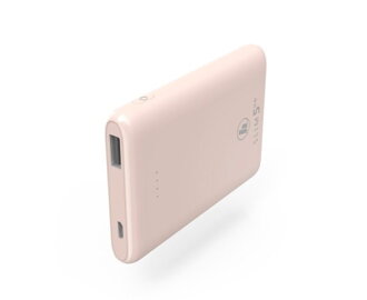 Hama SLIM 5HD, powerbanka, 5000 mAh, bledoružová