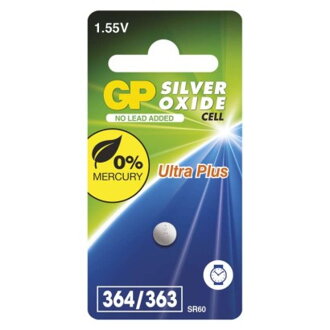 GP 364 F,  gombíková batéria do hodiniek, 1ks, blister