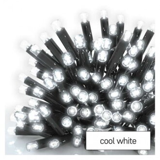 EMOS Lighting Profi LED spojovacia reťaz čierna, 5 m, vonkajšia aj vnútorná, studená biela