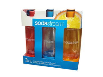 Sodastream fľaša Tripack Orange/Red/Green