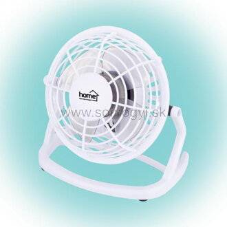 home Stolný USB ventilátor, 10 cm, biela