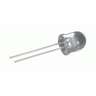 LED 10mm  biela 15000mcd/30°  číra