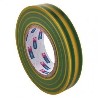 EMOS Izolačná páska PVC 15mm / 10m zelenožltá