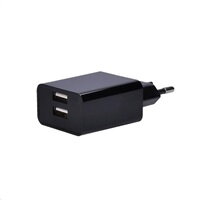 Solight Solight USB nabíjecí adaptér, 2x USB, 3100mA max., AC 230V, černý