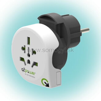 Q2 power Cestovný adaptér "Qplux World 5in1"