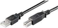 PremiumCord Kábel USB 2.0 A-B propojovací 2m, čierny