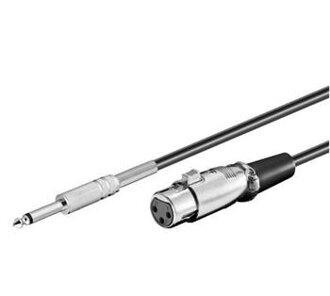 PremiumCord Jack 6.3mm-XLR M/F Kábel 6m