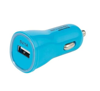 Vivanco Univerzálny USB adaptér do auta 1A, modrá