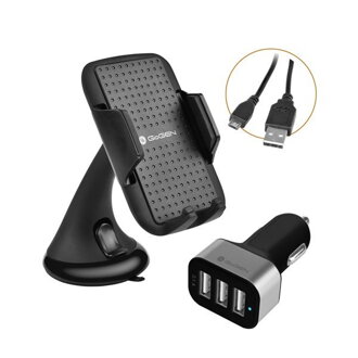 GoGEN Auto SET 3 v 1, držiak na mobil, autonabíjačka, mikro USB kábel