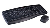 C-TECH WLKMC-02 bezdrôtový set klávesnica a myš ERGO, USB, CZ/SK