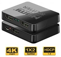 PremiumCord HDMI splitter 1-2 porty, napájanie USB, 4K, FULL HD, 3D