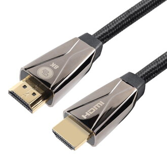 GoGEN HDMI 2.1/8K UHD Kábel 2m, pozlátený, opletený, čierny