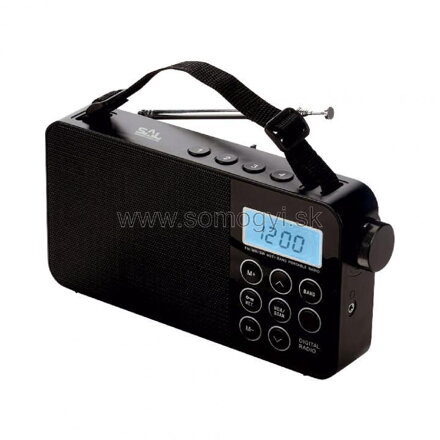 SAL RPR 3LCD Prenosné rádio, čierna