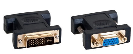 AQ KV105 Adaptér DVI samec - VGA