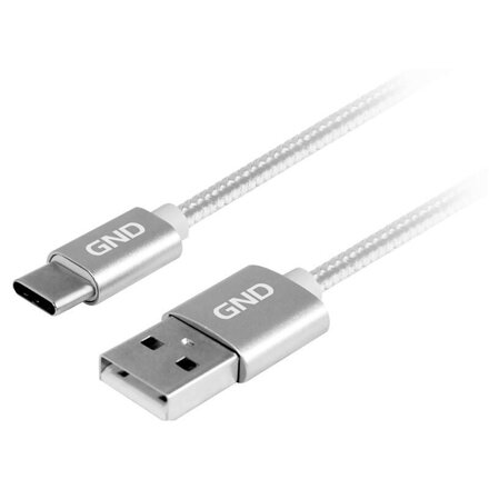 GND USB - USB-C, 1m opletený Titanum