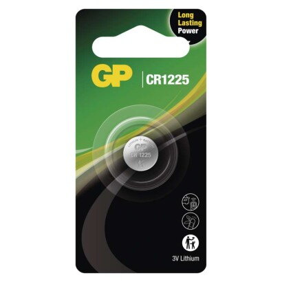 GP Lítiová gombíková batéria CR1225