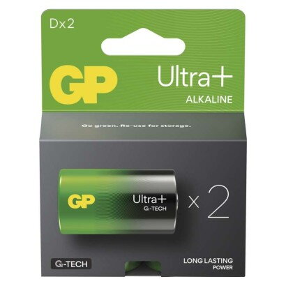 GP Alkalická batéria Ultra Plus LR20 (D)