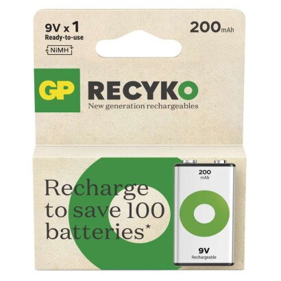 GP Nabíjacia batéria ReCyko 200 (9V) 1 ks