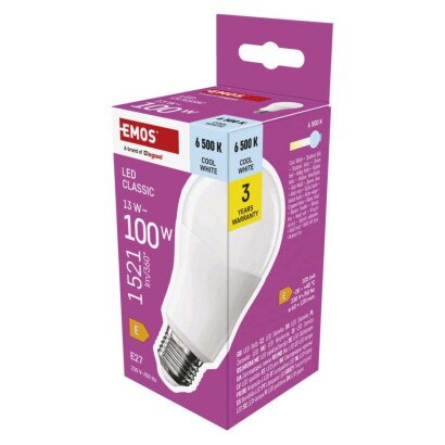 EMOS LED žiarovka Classic A60 13 W, ZQ5E64