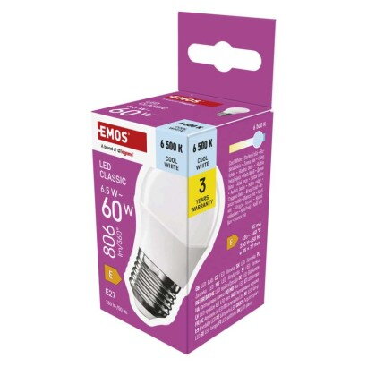 EMOS LED žiarovka Classic Mini Globe 6,5 W, ZQ6E44