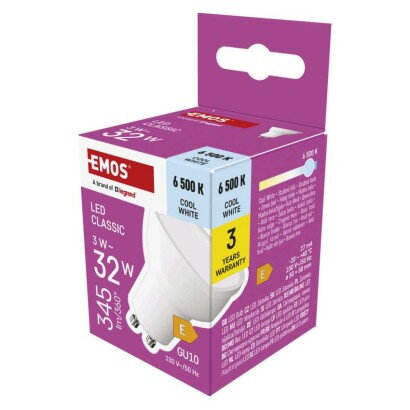 EMOS LED žiarovka Classic MR16 3 W, ZQ8E14
